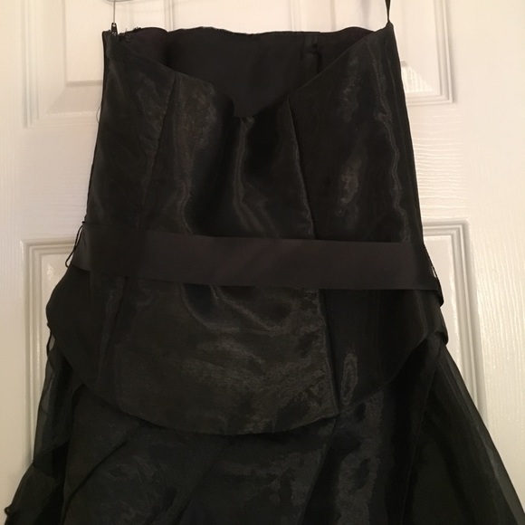 Black strapless Jessica McClintock party dress 👗 - Picture 4 of 4