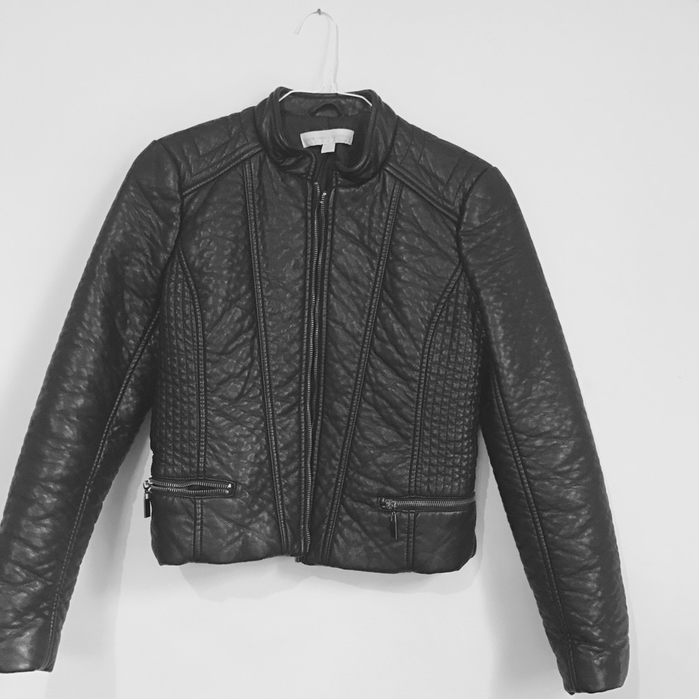 Fake leather jacket