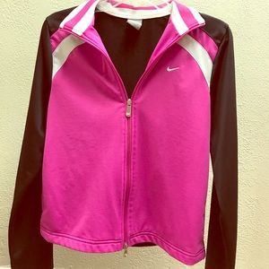 Nike hot pink zip up