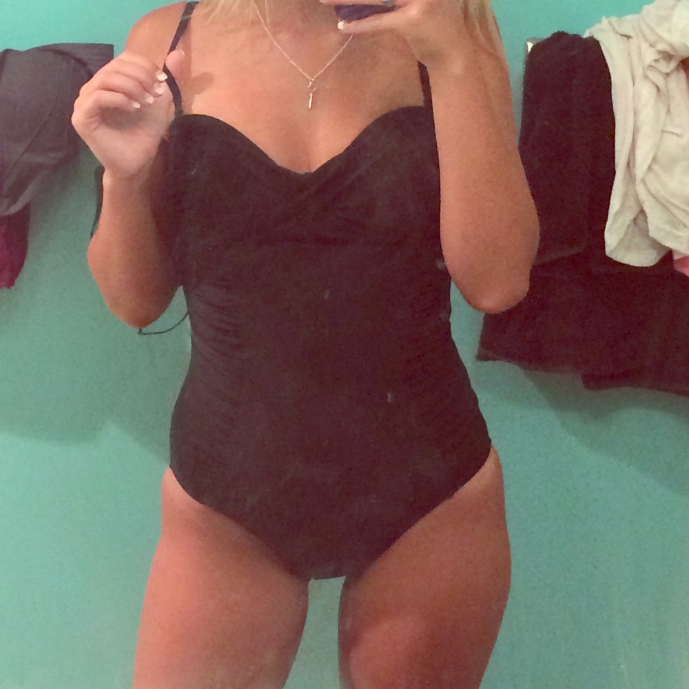 Old Navy black one piece swim suit size XS