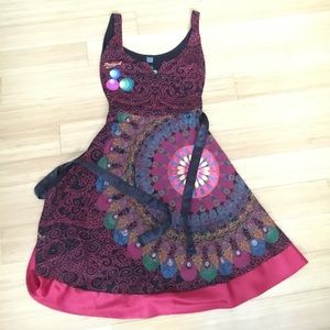 Desigual summery tie dress