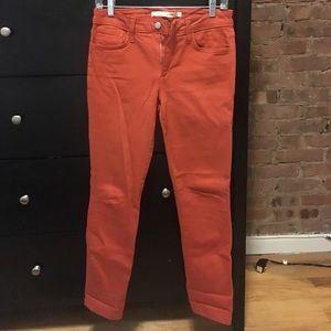 Joe's jeans skinny orange size 27