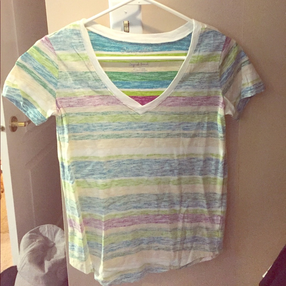 Aeropostale pastel v-neck