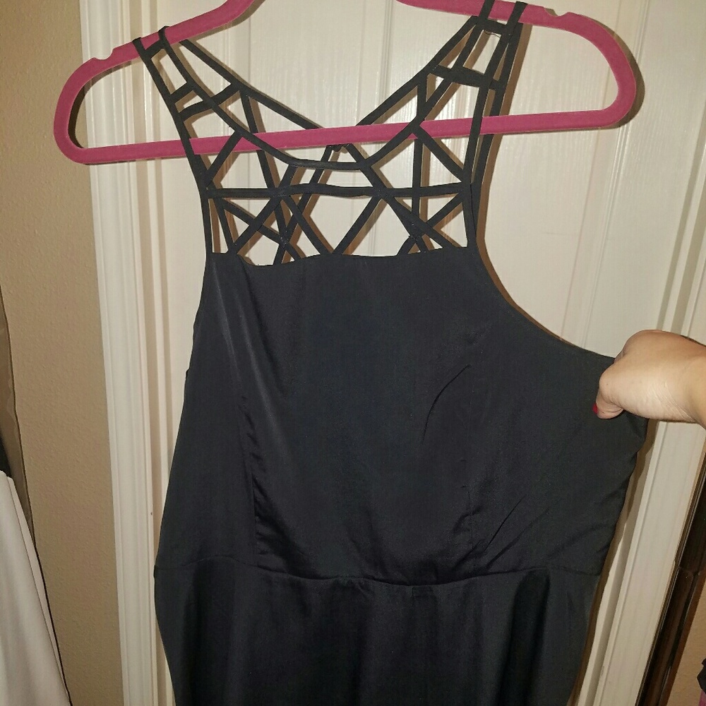 American Eagle strappy black dress