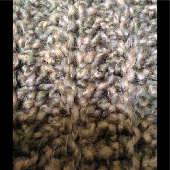 Fall colors, Avocado green and Tan Scarf Wrap - Picture 5 of 8