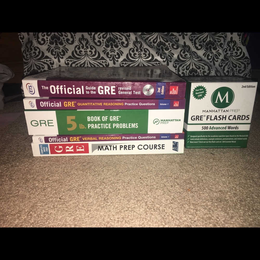 GRE Study books and Study cards (BRAND NEW)