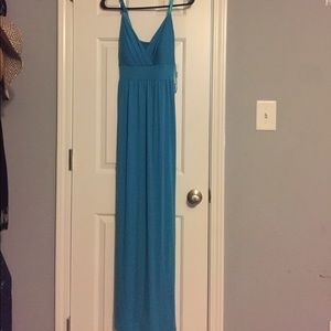 Long blue maxi dress, new with tags
