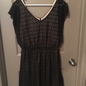 Black Chevron Dress
