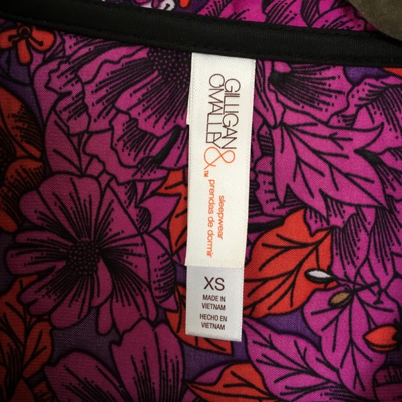 Floral Pajama Top - Picture 2 of 2