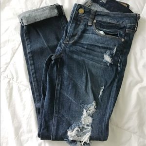 American Eagle Medium Wash Ripped Jeans