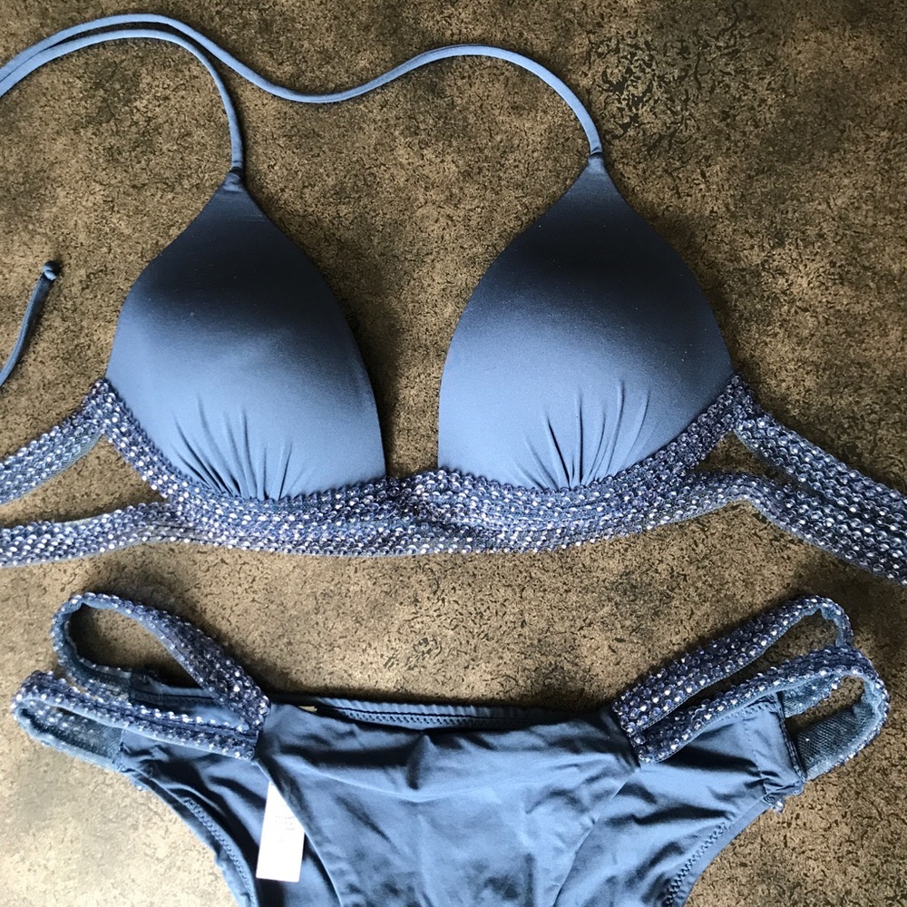 Blue La Perla bikini