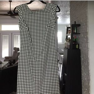 Zara Houndstooth Sheath Dress