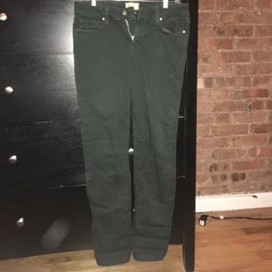 Paige Denim peg skinny forest green size 27 jeans