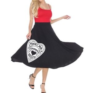 Swing Black Ouija Skirt