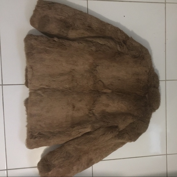 Vintage Genuine Rabbit Fur Coat Jacket Hong Kong Size M - Picture 3 of 3