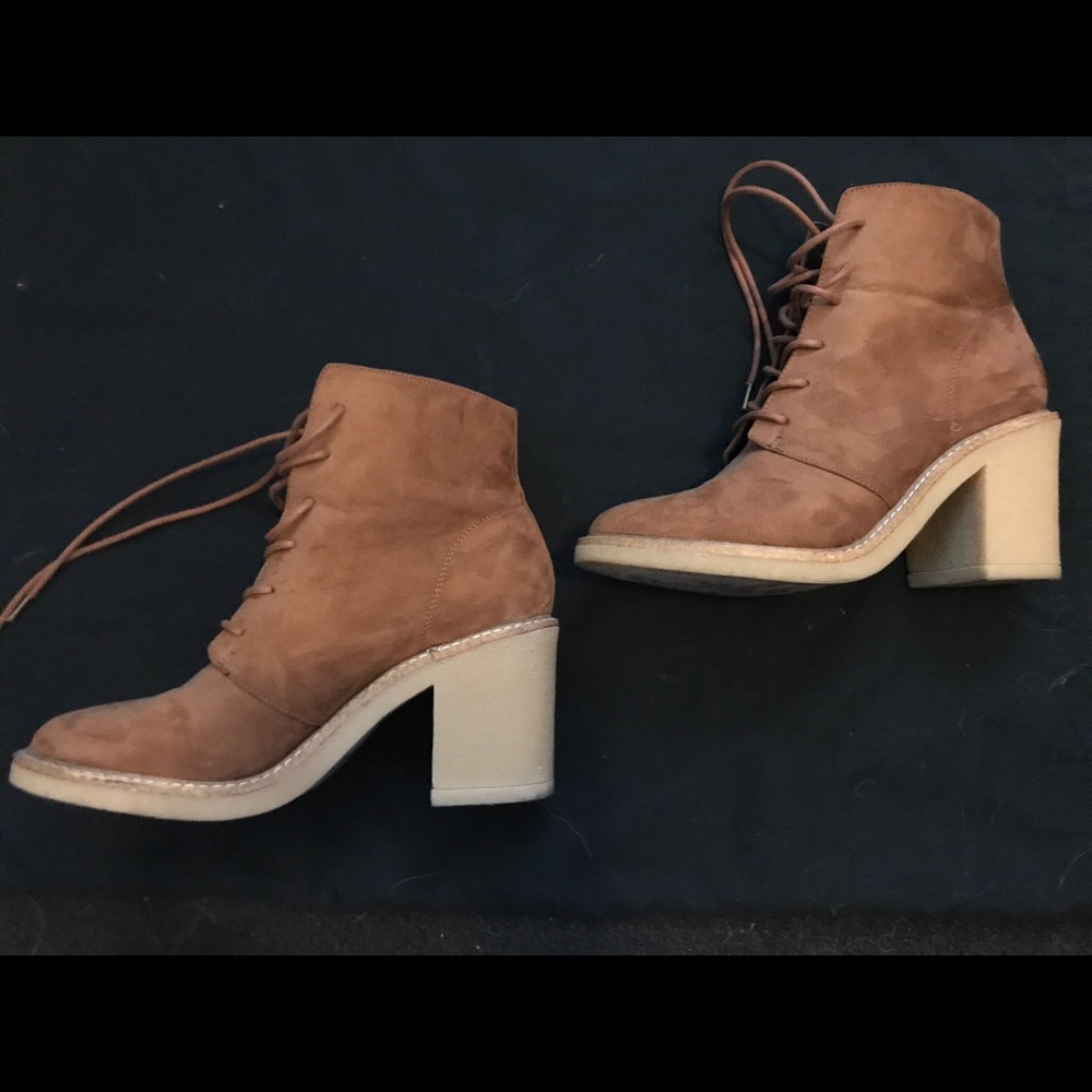 F21 tan booties
