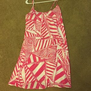 Lilly Pulitzer trapeze Daphne Pink yacht Sea dress