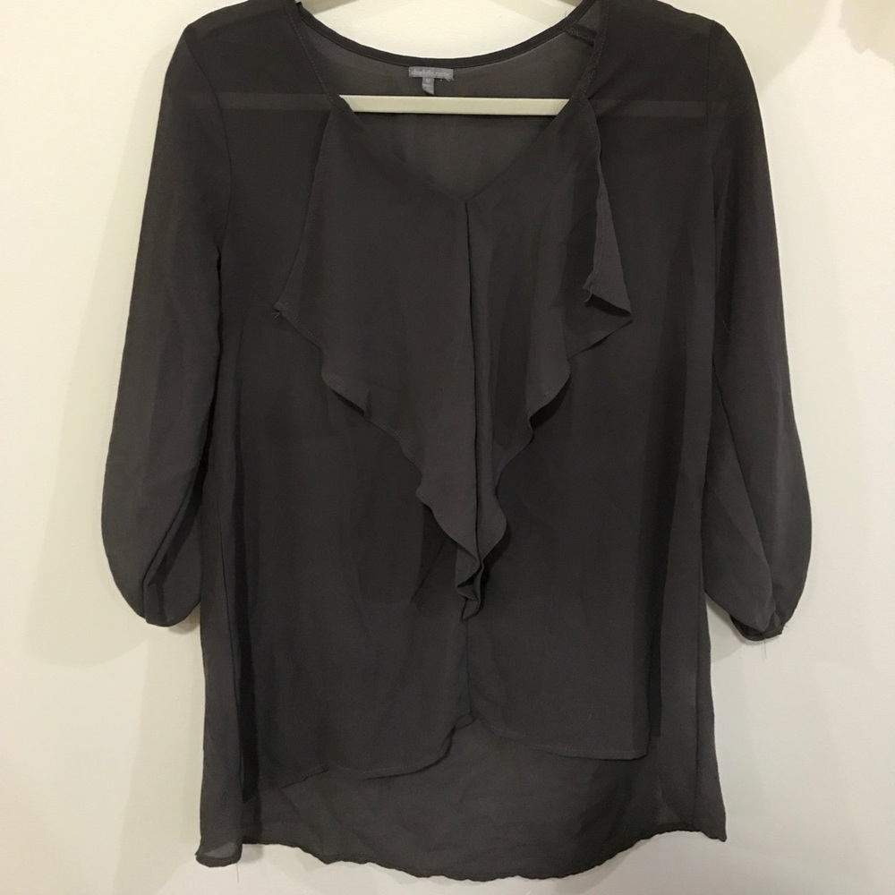 Dark gray blouse
