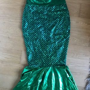 Halloween costume mermaid skirt