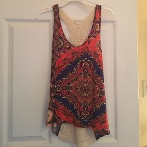 Paisley Halter Back Tank