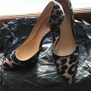Cheetah Print&Pink Bottom Heels