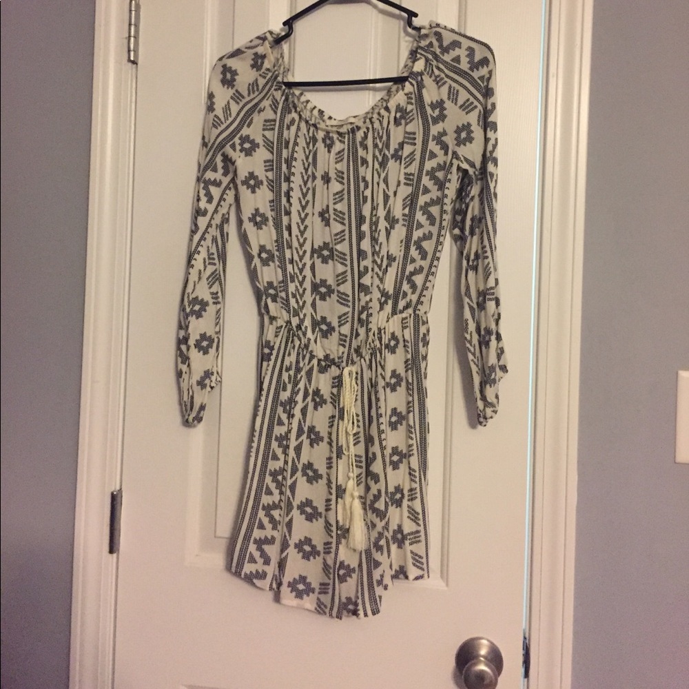 Tribal print romper
