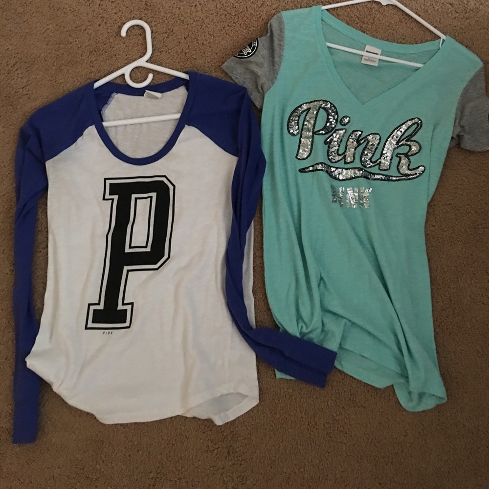 2 pink shirts!