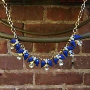 J. Crew Royal Blue Statement Necklace
