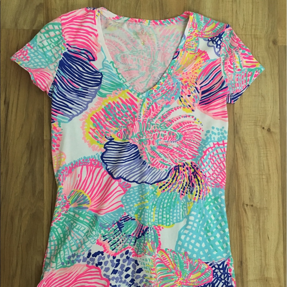 EUC Lilly Pulitzer Michelle Top Roar of the Seas