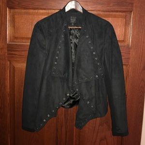 Express Rivet Suede Like Fall Jacket