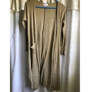 🌿LULAROE YELLOW HEATHERED SARAH CARDIGAN🌿