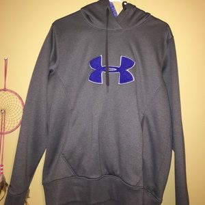 Under Armor Grey and blue hoodie