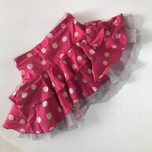 🌺Pumpkin Patch Pink Polka- Dot Skirt
