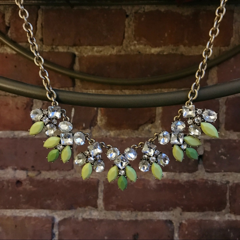 J. Crew Neon Yellow Statement Necklace