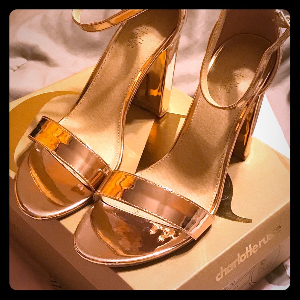Rose gold heels