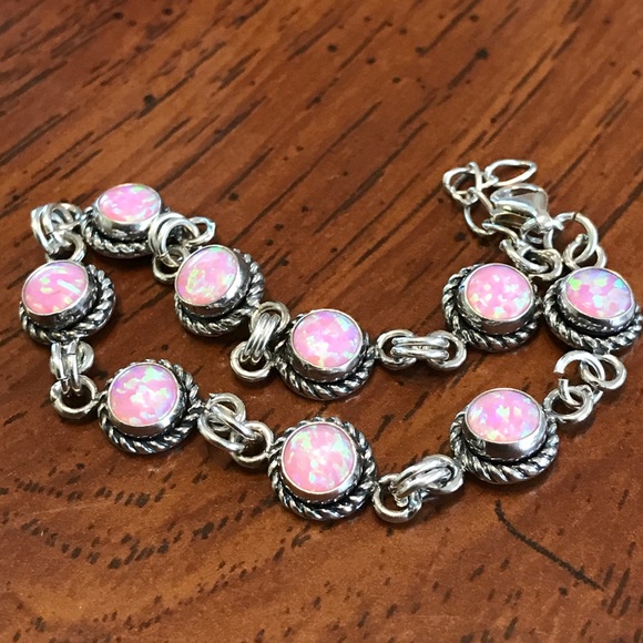 Vintage Pink Opal Bracelet - Picture 2 of 7