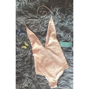 💙H&M One Piece Lace Bathing Suit