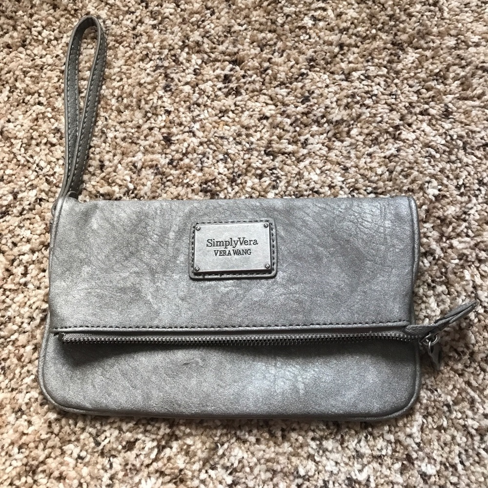 Dark Silver Wristlet