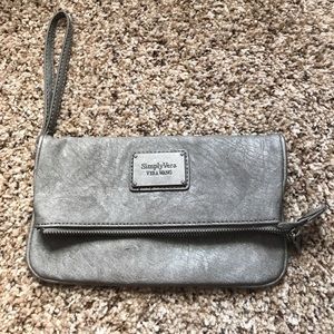 Dark Silver Wristlet