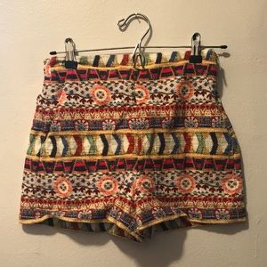 Tribal Print Zara Shorts