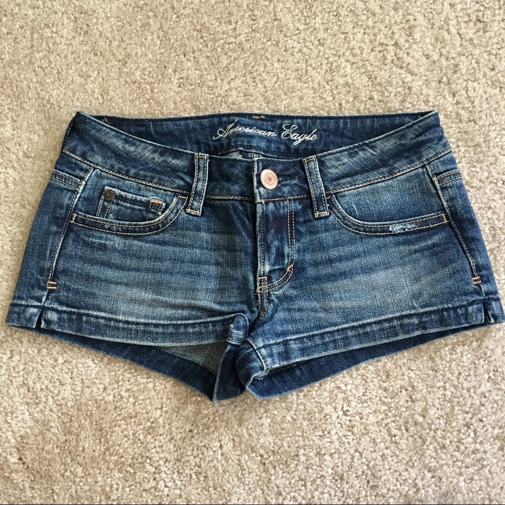 American Eagle Medium Wash Jean Shorts