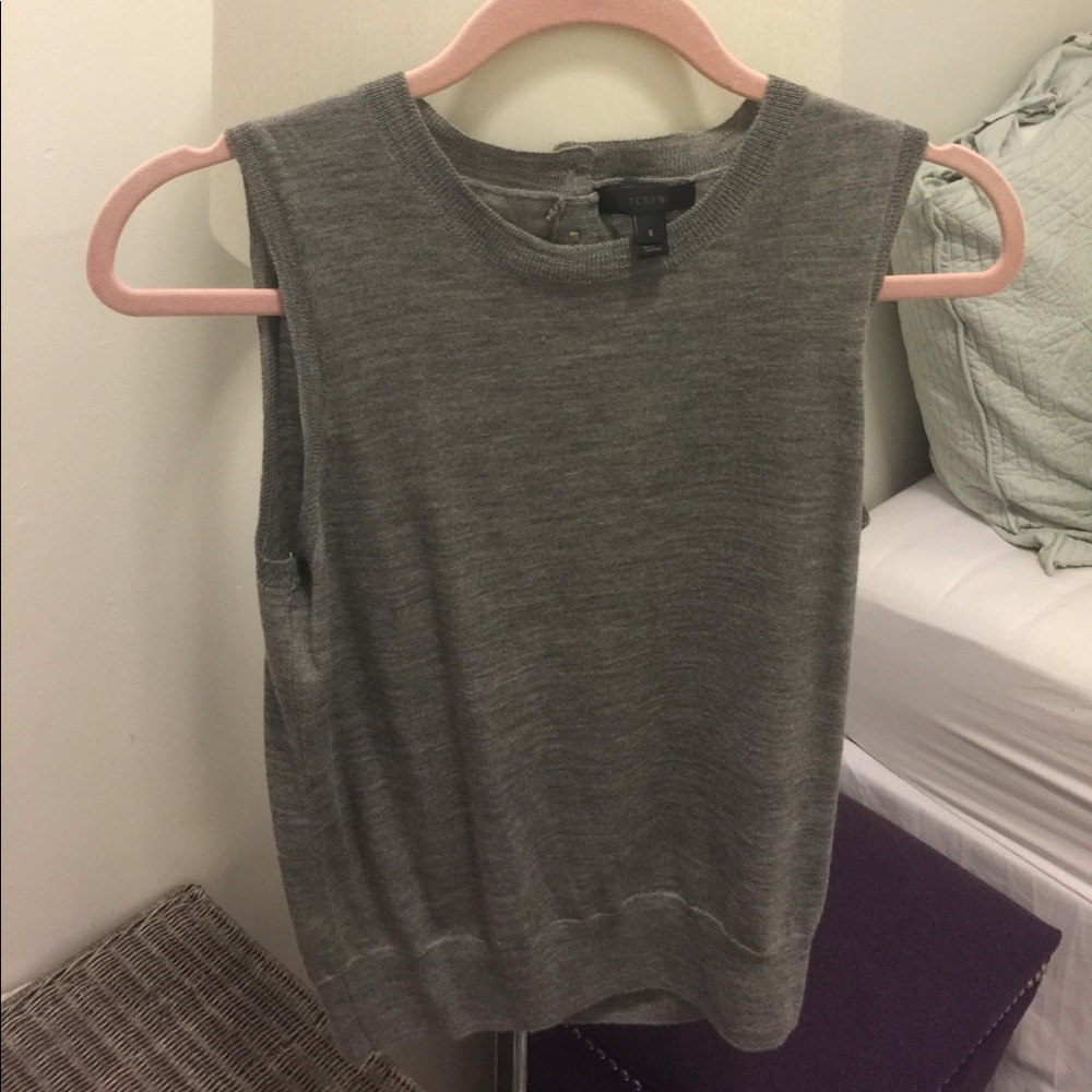 J.Crew Jackie Cardigan and Shell, Size S, Grey