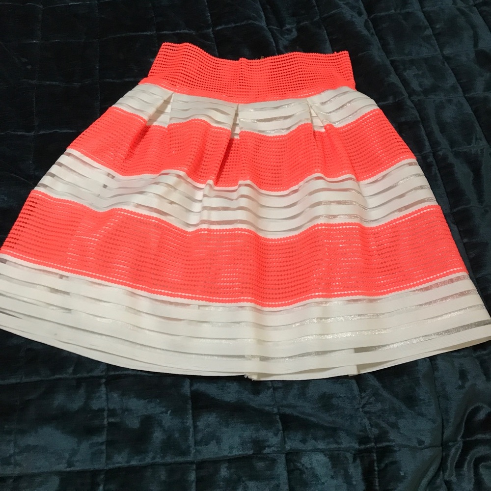 High waisted flare skirt