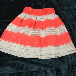 High waisted flare skirt