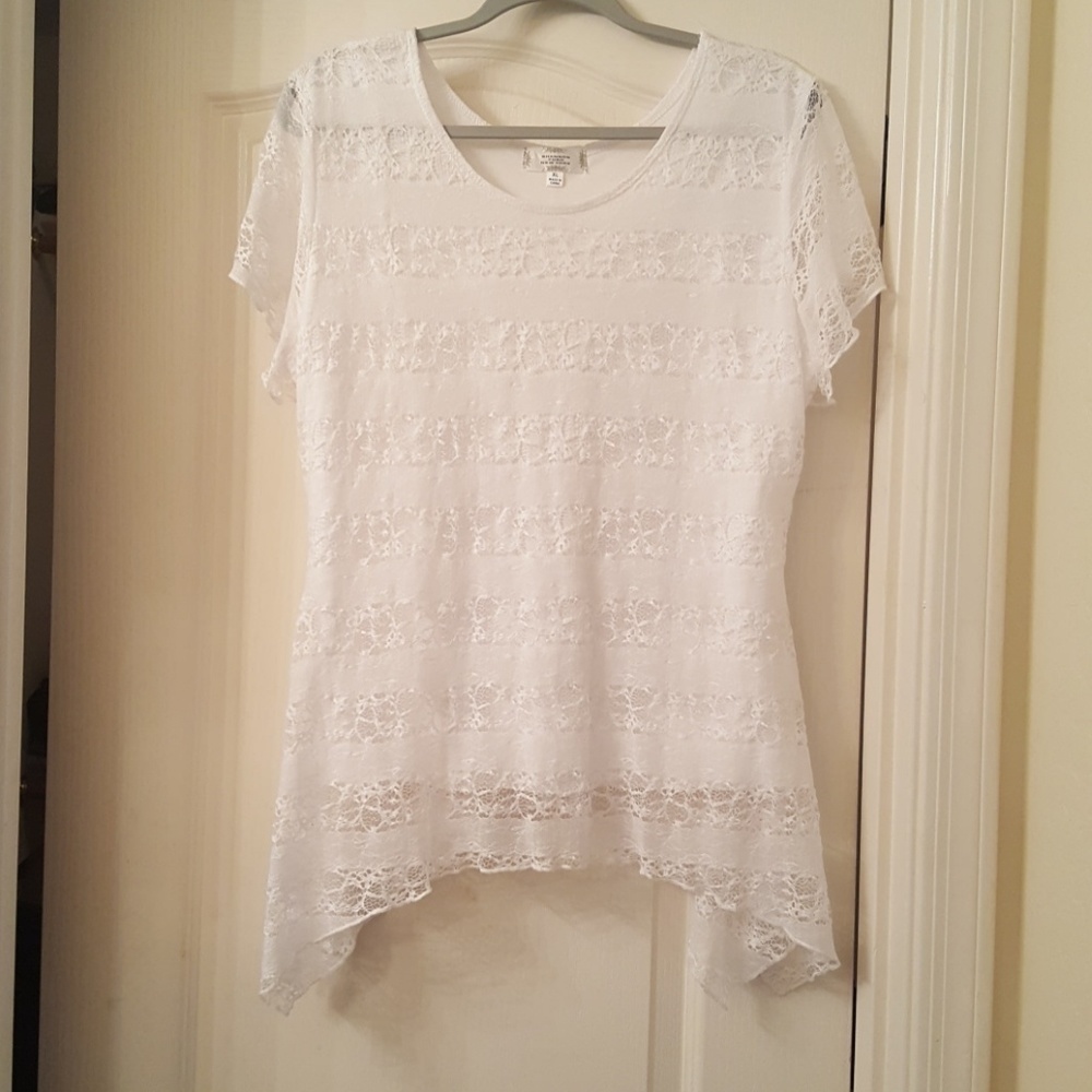 White lace top