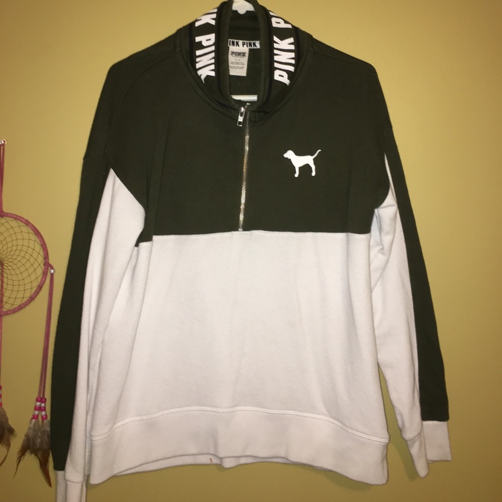 PINK Victoria's Secret Half zip READ DESCRIPTION