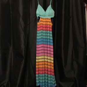 Striped maxidress size small