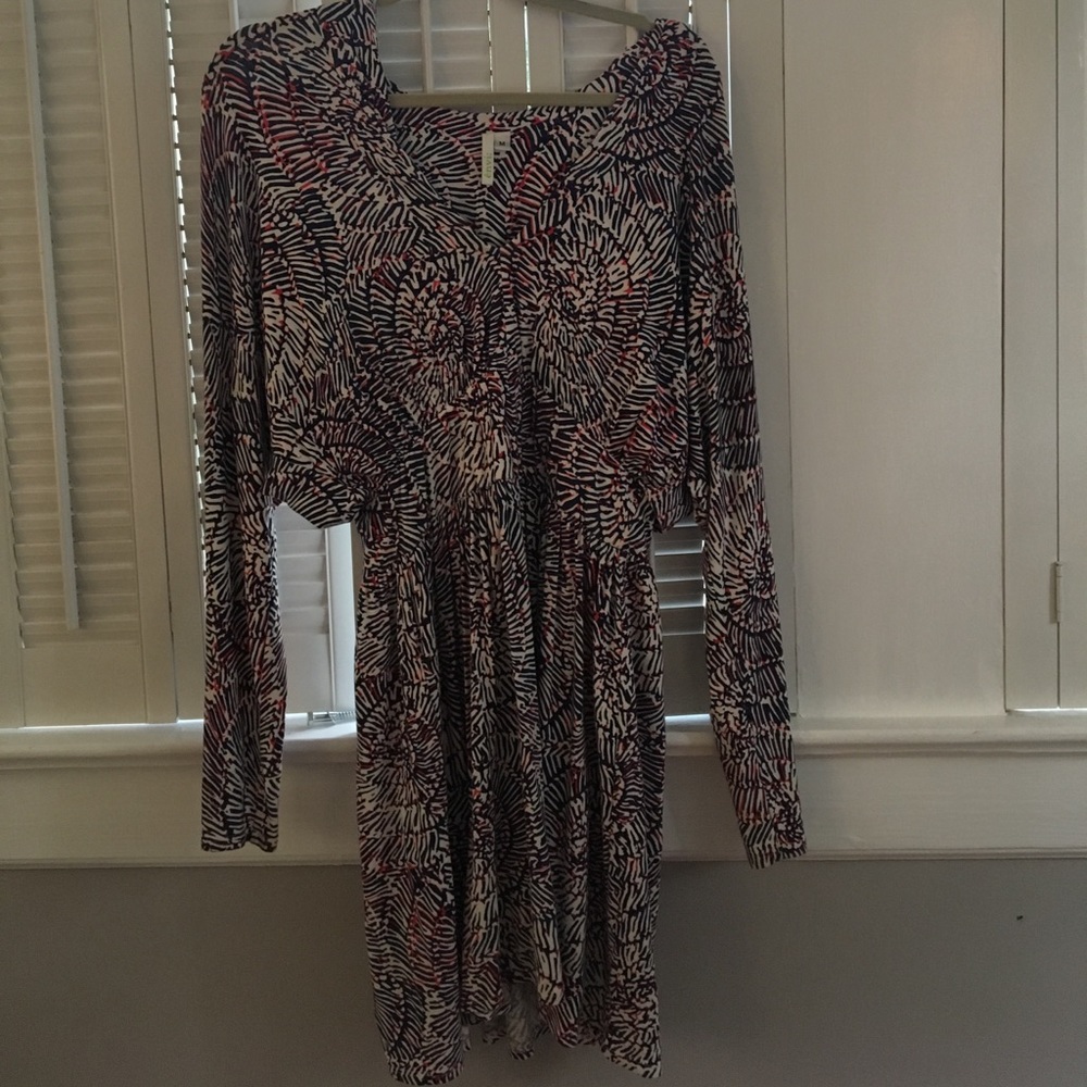 Envi: red white and blue dress with empire waist