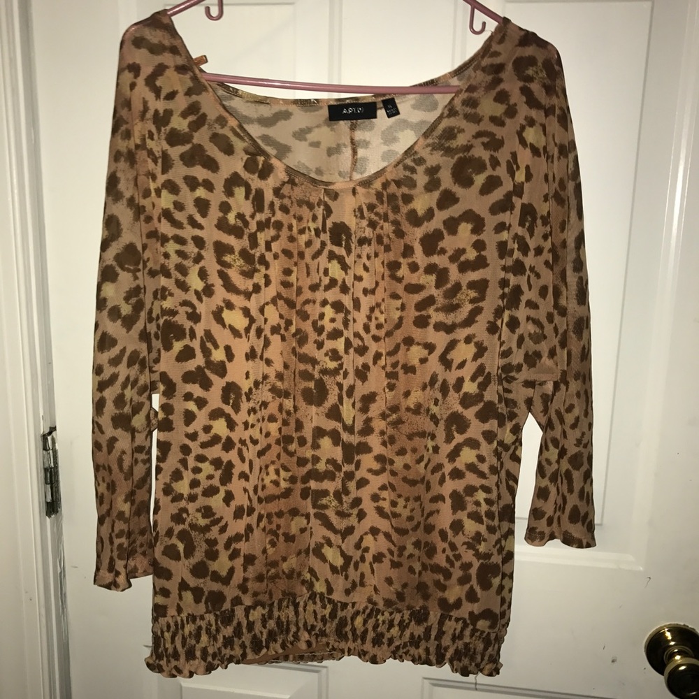 💟 Cheetah Blouse