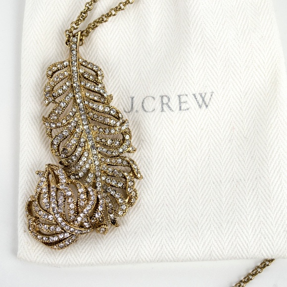 J.Crew Feather Necklace - Picture 2 of 3